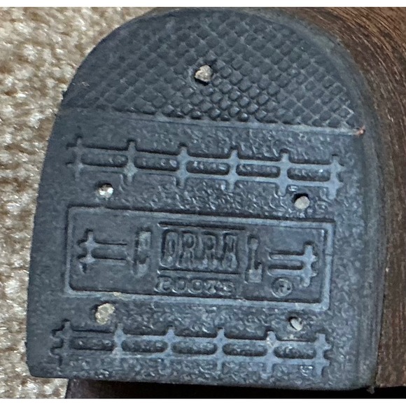 Vintage Corral Womens Black Embroidered Leather Cowboy Country Western Boots 10M - Picture 13 of 14